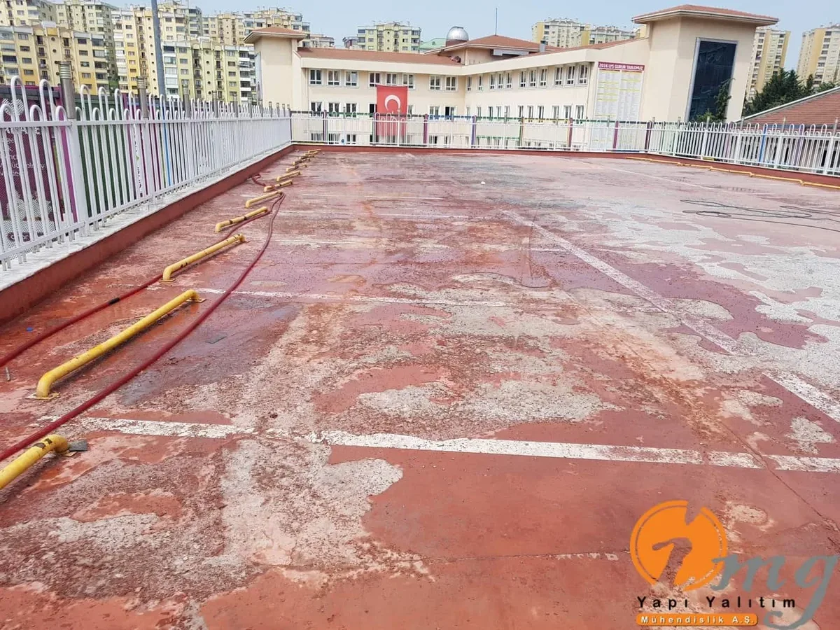 Başakşehir Çınar Koleji Zemin,Balkon ve Teras Su Yalıtımı — fotoğraf 10