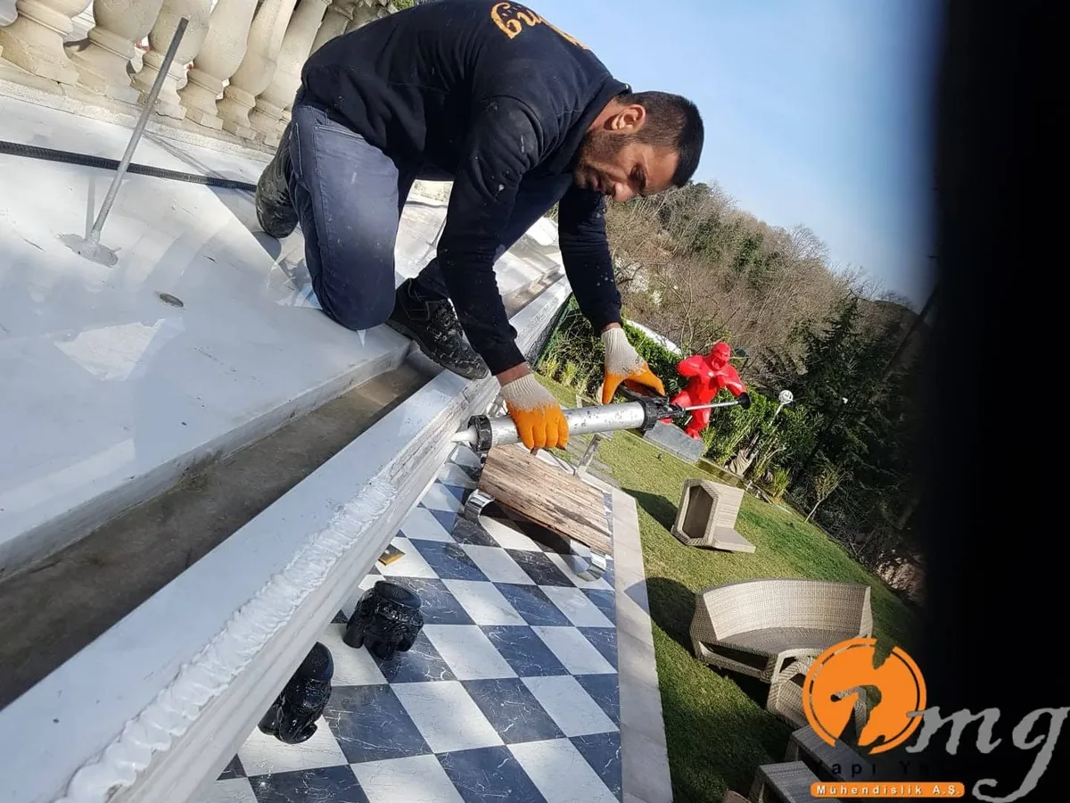 İstinye Şafak Çak Villa Su Yalıtımı ve Mastik Uygulaması — fotoğraf 8