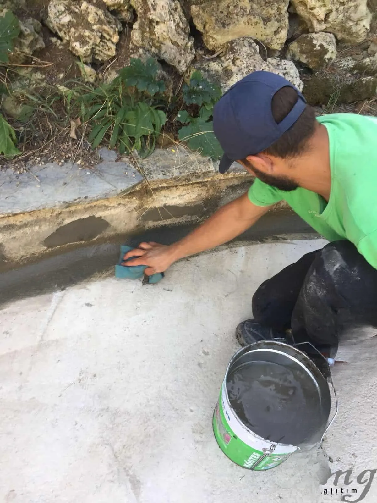 Aydınlı Gizli Bahçe Süs Havuzu Su Yalıtımı — fotoğraf 7