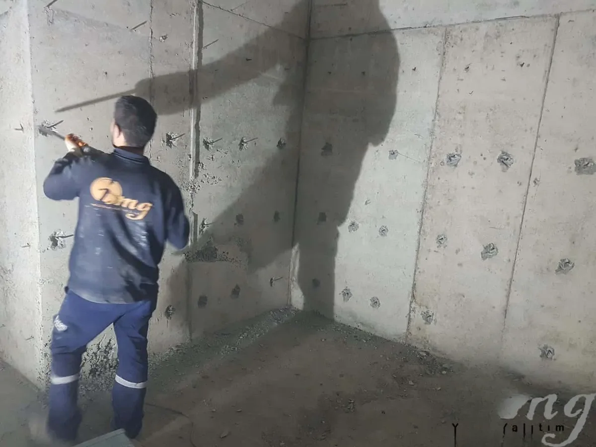 Kemerburgaz Bodrum Kat Poliüretan Enjeksiyon ve negatif Kristalize Su Yalıtımı — fotoğraf 3